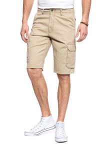 Wrangler - SPODENKI WRANGLER CARGO SHORT SAND W15DKC58N 112126791. Materiał: materiał #4