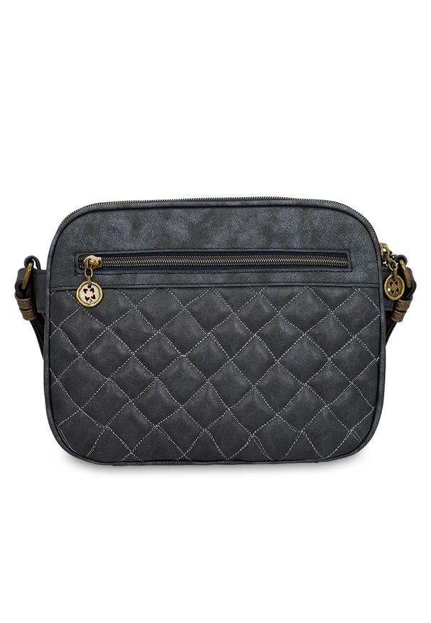 Torebka damska Anekke, mała z 3 komorami bogato zdobiona z regulowanym paskiem, brązowa, 41853-188. Kolor: brązowy. Wzór: aplikacja. Dodatki: z haftem. Materiał: zdobione. Styl: casual. Rodzaj torebki: na ramię