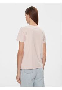 TOMMY HILFIGER - Tommy Hilfiger T-Shirt 1985 WW0WW37877 Różowy Regular Fit. Kolor: różowy. Materiał: bawełna #3