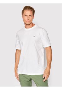 Marc O'Polo T-Shirt B21 2012 51054 Biały Regular Fit. Typ kołnierza: polo. Kolor: biały. Materiał: bawełna