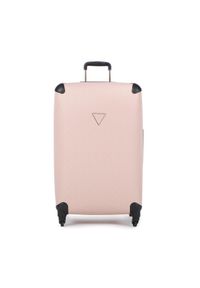 Guess Walizka duża Wilder (D) Travel TWD745 29480 Różowy. Kolor: różowy. Materiał: skóra