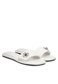 Tory Burch Klapki T Lock Slide 164676 Biały. Kolor: biały. Materiał: skóra #5