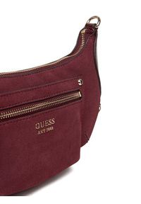 Guess Torebka Marsha Mini HWSG95 01720 Bordowy. Kolor: czerwony. Materiał: skórzane, zamszowe #4