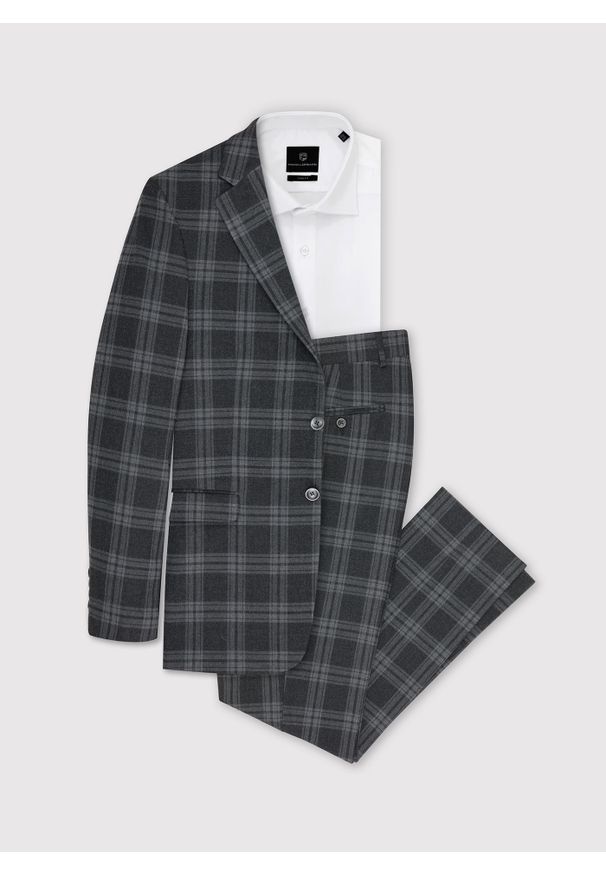 Pako Lorente - PAKO LORENTE – Spodnie garniturowe P22WF-6G-002-S-S. Materiał: poliester, wiskoza, elastan