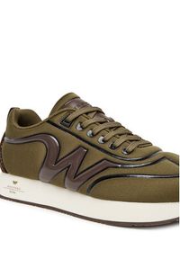 Weekend Max Mara Sneakersy 2525766034650 Zielony. Kolor: zielony. Materiał: skóra