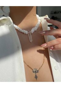 SELFIE JEWELLERY - Naszyjnik z kryształem Crystal Fairy. Kolor: biały. Kamień szlachetny: kryształ #6