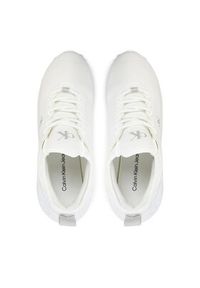 Calvin Klein Jeans Sneakersy Eva Runner Low Lace Mix In YW0YW01759 Biały. Kolor: biały. Materiał: materiał #3