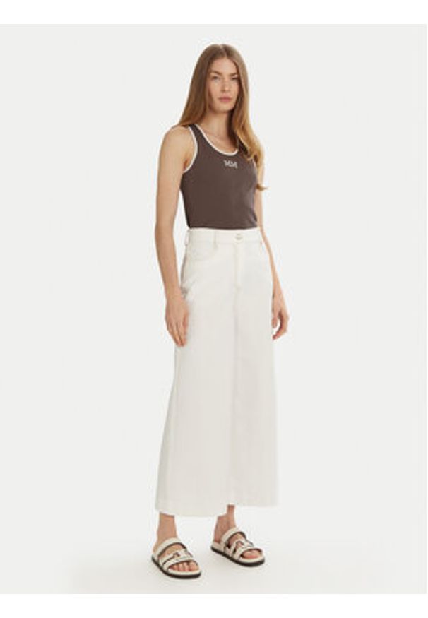 Max Mara Leisure Kuloty Fausto 2516781037 Biały Regular Fit. Kolor: biały. Materiał: bawełna