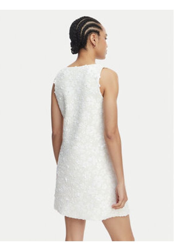 MICHAEL Michael Kors Sukienka koktajlowa MS6834YHHS Biały Regular Fit. Kolor: biały. Materiał: syntetyk. Styl: wizytowy