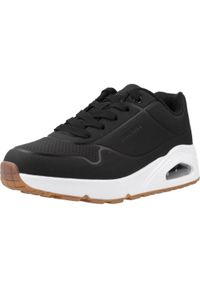 skechers - Buty SKECHERS UNO - STAND ON AIR Czarny. Okazja: na co dzień. Kolor: czarny. Materiał: syntetyk, tkanina. Sport: turystyka piesza #1