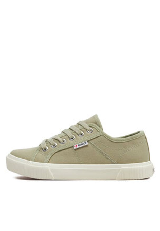 ONLY Shoes Sneakersy Nicola 15318098 Zielony. Kolor: zielony. Materiał: materiał