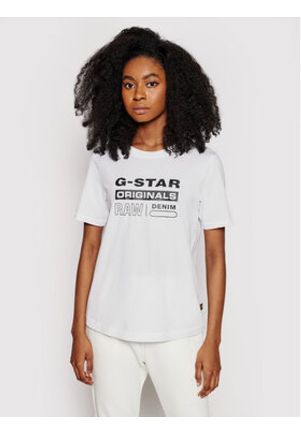 G-Star RAW - T-Shirt G-Star Raw. Kolor: biały