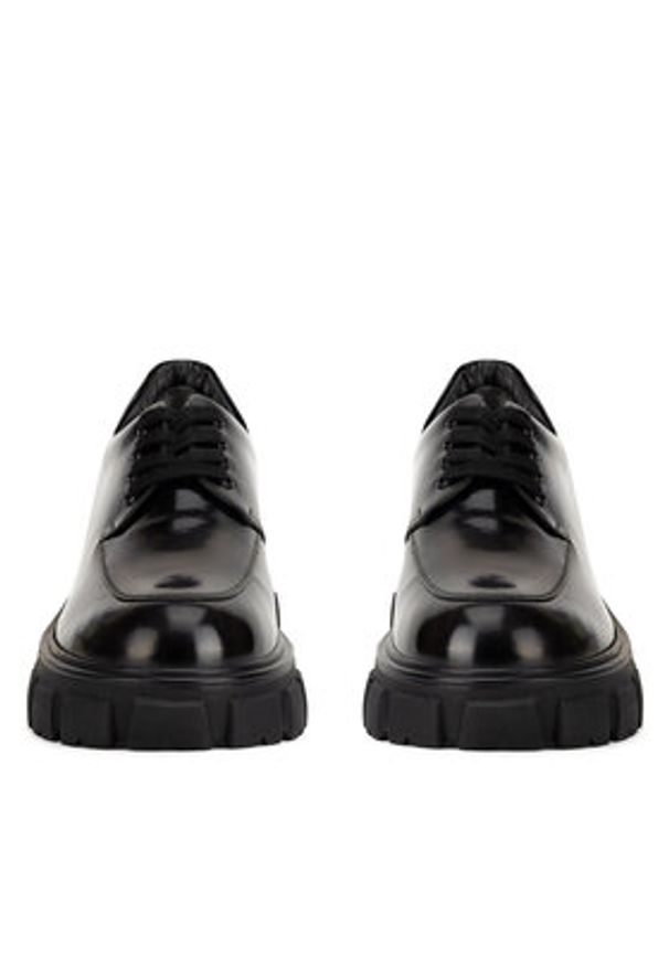 Badura Półbuty ELANA-01W1-001 Czarny. Kolor: czarny. Materiał: lakier, skóra