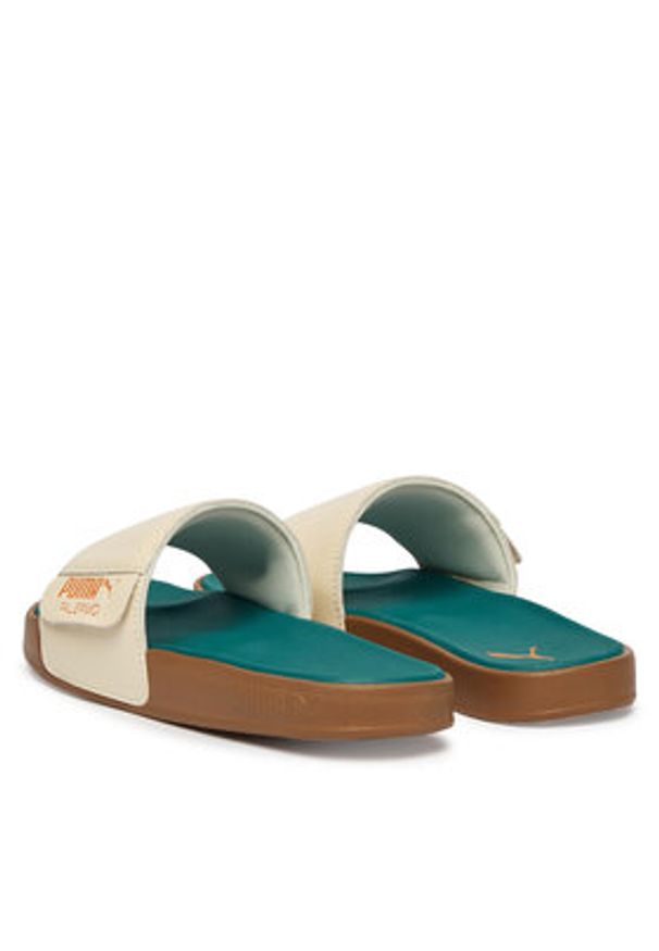Puma Klapki Leadcat 2.0 Palermo Lthr 404838 01 Écru. Kolor: kremowy. Materiał: skóra