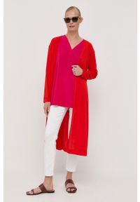 Max Mara Leisure bluzka kolor różowy. Kolor: różowy. Materiał: dzianina #3