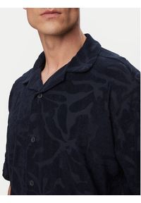 BOSS Polo Flower 50559204 Granatowy Regular Fit. Typ kołnierza: polo. Kolor: niebieski. Materiał: bawełna #2