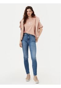 Calvin Klein Jeans T-Shirt Monologo J20J224798 Beżowy Relaxed Fit. Kolor: beżowy. Materiał: bawełna #5