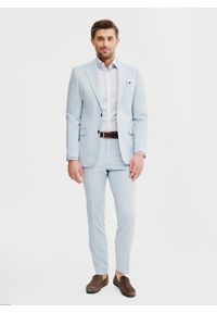 Pako Lorente - PAKO LORENTE – Biała koszula męska w wiatraczki. Kolor: biały. Materiał: elastan, bawełna. Długość rękawa: długi rękaw. Długość: długie. Sezon: wiosna, lato #3