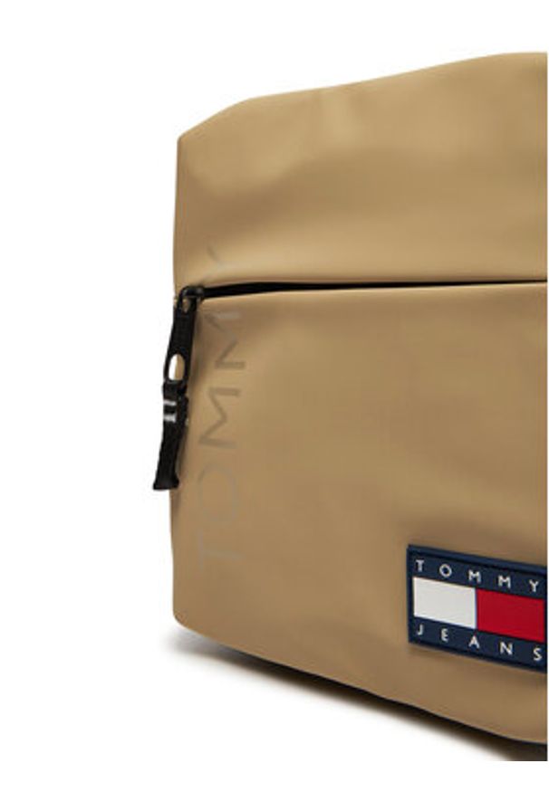 TOMMY HILFIGER - Tommy Hilfiger Saszetka Tjm Daily + Reporter AM0AM13270 Beżowy. Kolor: beżowy. Materiał: materiał