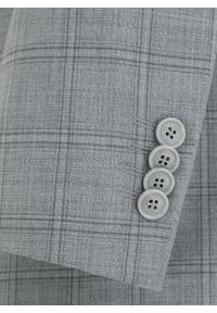 Pako Lorente - PAKO LORENTE – Szara marynarka garniturowa w kratę. Kolor: szary. Materiał: poliester, wełna, lycra #4