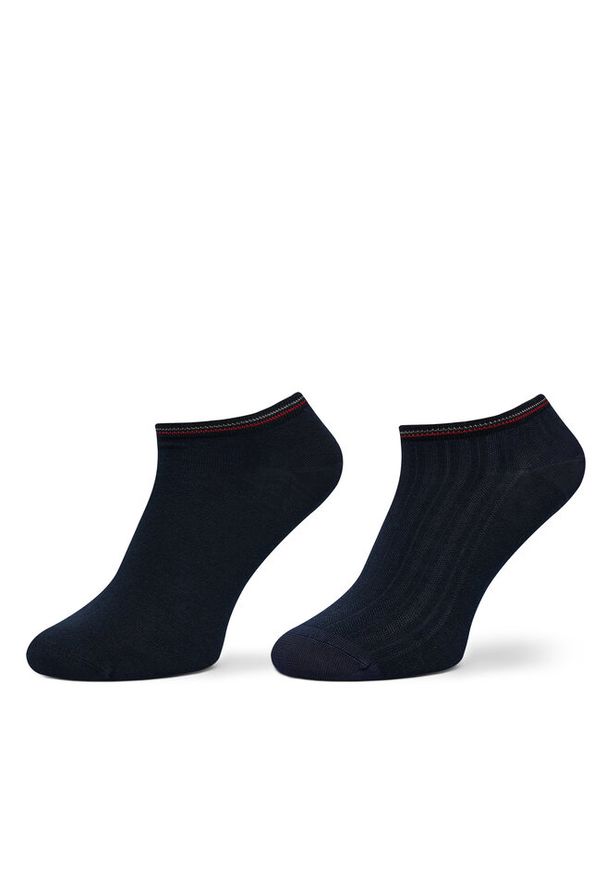 TOMMY HILFIGER - Skarpety krótkie Tommy Hilfiger. Kolor: niebieski