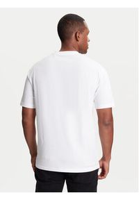 Karl Lagerfeld - KARL LAGERFELD T-Shirt 755143 553225 Biały Regular Fit. Typ kołnierza: dekolt w karo. Kolor: biały. Materiał: bawełna #4