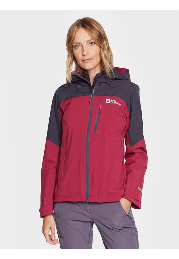 Jack Wolfskin Kurtka softshell Go Hike 1113972 Bordowy Regular Fit. Kolor: czerwony. Materiał: syntetyk