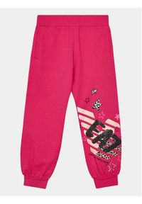 EA7 Emporio Armani Spodnie dresowe 6RFP06 FJEAZ 1419 Różowy Regular Fit. Kolor: różowy. Materiał: bawełna #1