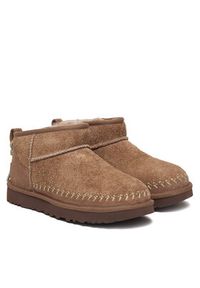 Ugg Śniegowce W Classic Ultra Mini Biarritz 1171538 Beżowy. Kolor: beżowy. Materiał: skóra, zamsz #5