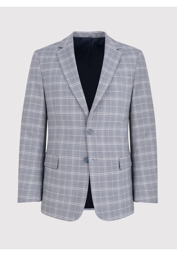 Pako Lorente - PAKO LORENTE – Marynarka garniturowa P22SF-3G-005-N-S. Okazja: na wesele, na ślub cywilny. Materiał: wiskoza, poliester, elastan. Styl: elegancki