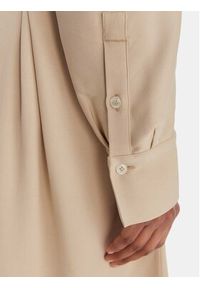 BOSS Sukienka koszulowa Dolala 50552373 Beżowy Relaxed Fit. Kolor: beżowy. Materiał: wiskoza. Typ sukienki: koszulowe #4