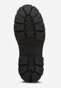 Born2be - Czarne Sznurowane Półbuty Oksfordki VICES na Grubej Podeszwie Anatea. Okazja: na co dzień. Zapięcie: sznurówki. Kolor: czarny. Materiał: jeans. Styl: casual, elegancki, klasyczny #8