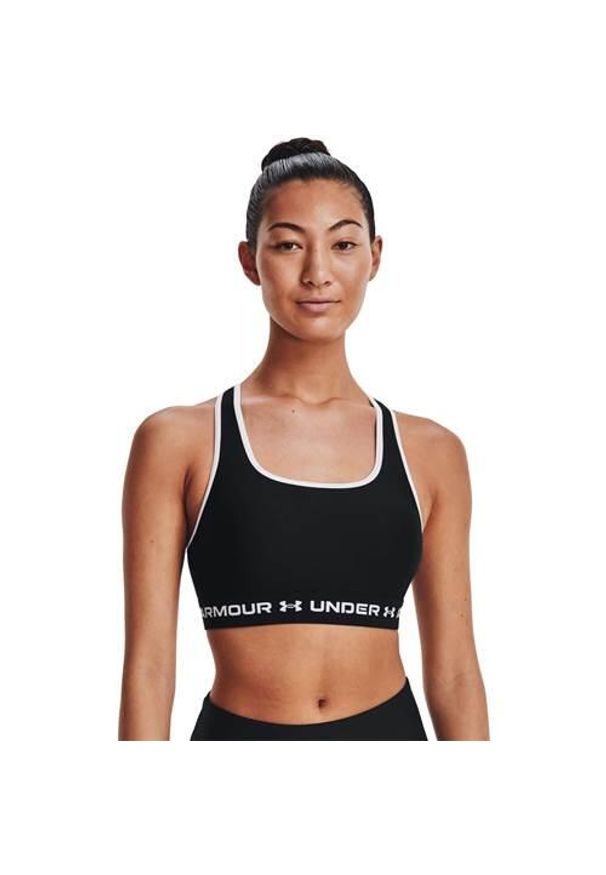 Koszulka treningowa damska Under Armour Crossback Mid. Kolor: czarny. Długość rękawa: bez rękawów