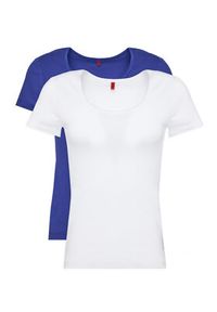 Hugo - HUGO Komplet t-shirtów Twin 50469660 Kolorowy Regular Fit. Materiał: bawełna. Wzór: kolorowy #7