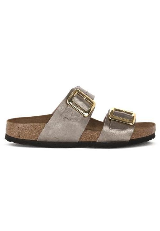 Klapki damskie Birkenstock Sydney. Kolor: żółty. Materiał: materiał, syntetyk