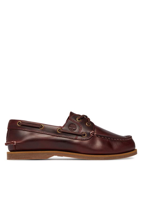 Timberland Półbuty Classic Boat TB0A2Q9XEIW1 Bordowy. Kolor: czerwony. Materiał: skóra