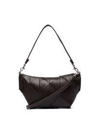 Calvin Klein Torebka Woven Shoulder Bag LV04F3546G Brązowy. Kolor: brązowy. Materiał: skórzane #5