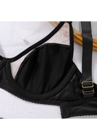 Intica - Komplet bielizny z rękawiczkami elegancki z regulowanymi ramiączkami Czeslawa. Kolor: czarny. Materiał: materiał #4