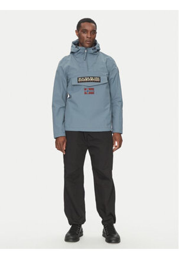 Napapijri Kurtka anorak Rainforest M Sum 3 NP0A4G7DG1Y1 Niebieski Regular Fit. Kolor: niebieski. Materiał: syntetyk
