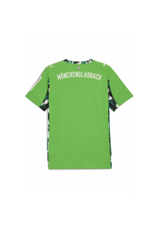 Puma - Męska koszulka wyjazdowa Borussia Mönchengladbach 25/26 PUMA Green Warm White. Kolor: zielony
