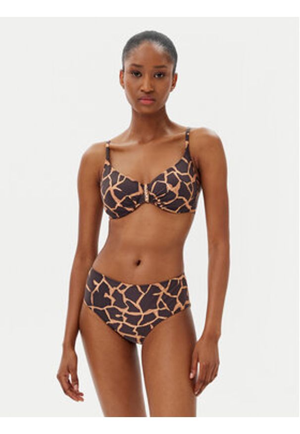 SELMARK - Selmark Dół od bikini BN103 Brązowy. Kolor: brązowy. Materiał: syntetyk