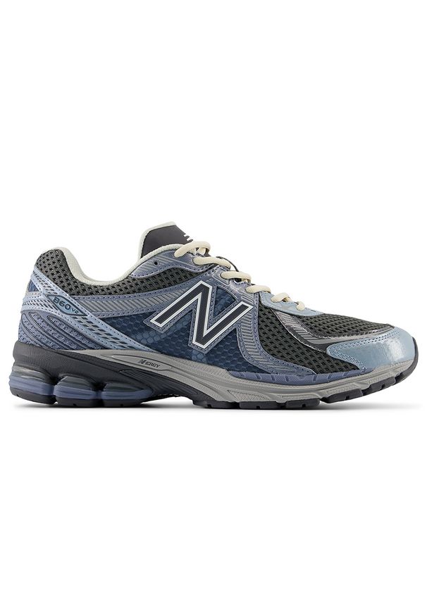 Buty męskie New Balance 860v2 ML860RC2 – niebieskie. Kolor: niebieski. Materiał: syntetyk, materiał, guma. Szerokość cholewki: normalna. Sport: turystyka piesza