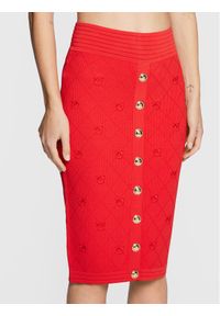 Spódnica ołówkowa Pinko. Kolor: czerwony. Materiał: wiskoza #1