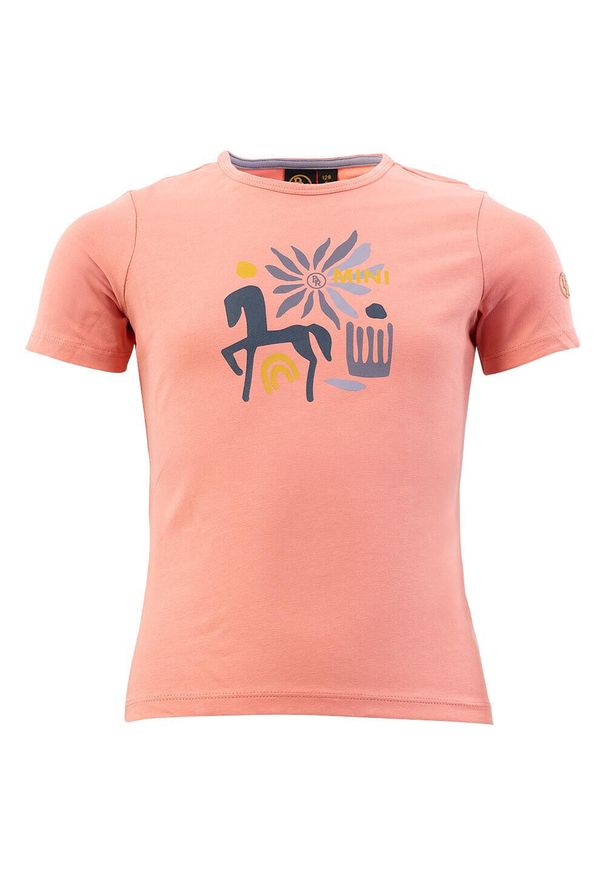 Koszulka dla dzieci BR Equitation Mini Horse. Kolor: różowy. Materiał: bawełna. Wzór: nadruk