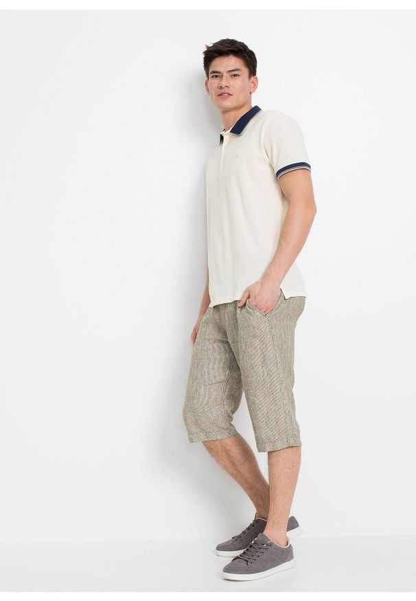 bonprix - Shirt polo pique (3 szt.) z czystej bawełny. Typ kołnierza: polo. Kolor: biały. Materiał: bawełna, materiał. Długość rękawa: krótki rękaw. Długość: krótkie