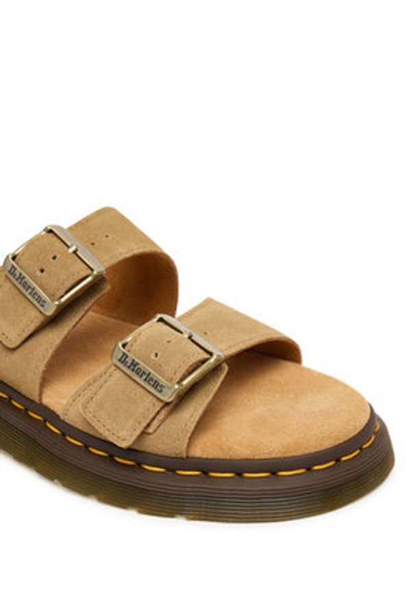 Dr. Martens Klapki Josef DM41083200 Brązowy. Kolor: brązowy. Materiał: skóra, zamsz