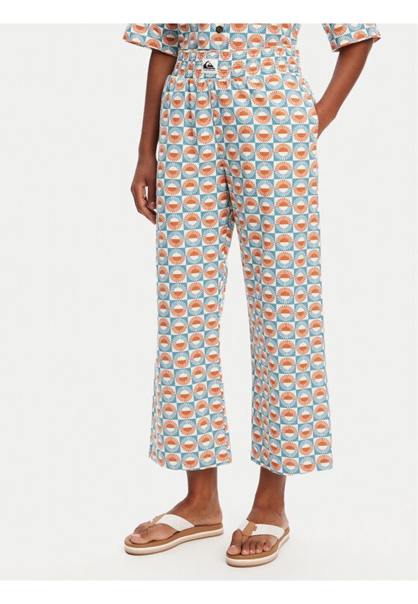 Quiksilver Spodnie materiałowe Honolulu EQWNP03056 Kolorowy Regular Fit. Materiał: bawełna. Wzór: kolorowy