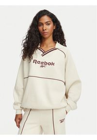 Reebok Bluza Angelica RK25685CCW Kremowy Oversize. Kolor: kremowy. Materiał: syntetyk #1