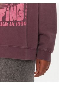 Roxy Bluza Lineup ERJFT05005 Fioletowy Oversize. Kolor: fioletowy. Materiał: bawełna #4