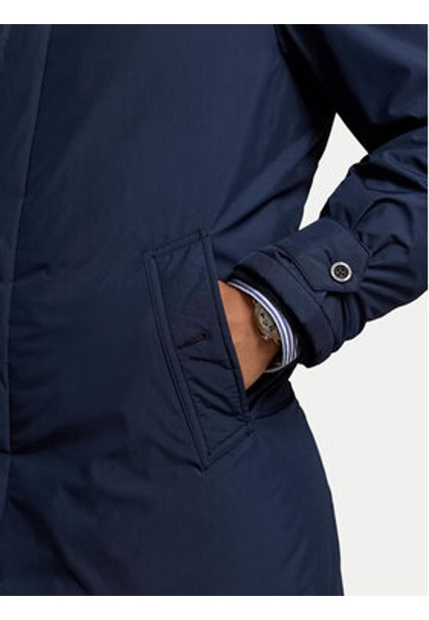 Polo Ralph Lauren Płaszcz zimowy 710938513001 Granatowy Regular Fit. Typ kołnierza: polo. Kolor: niebieski. Materiał: syntetyk. Sezon: zima